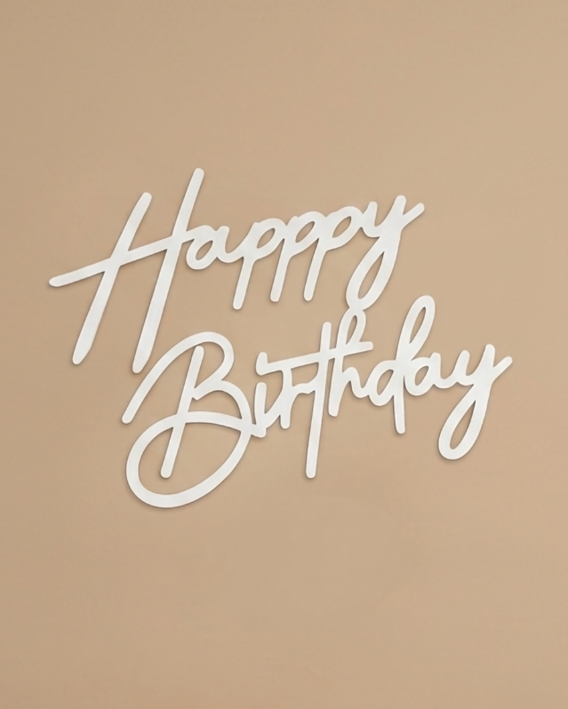 Panou "Happy Birthday” din HDF personalizabil