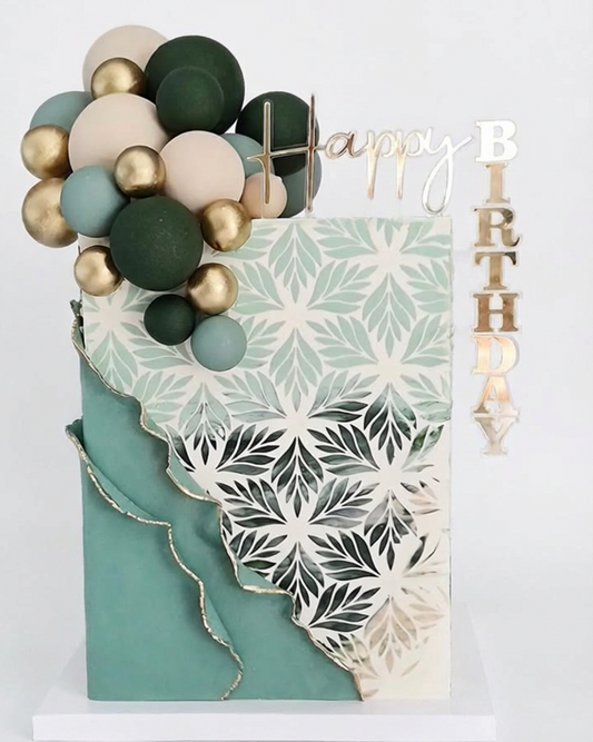 Topper Tort Design Creativ – Personalizabil în Culori, Acril sau Lemn