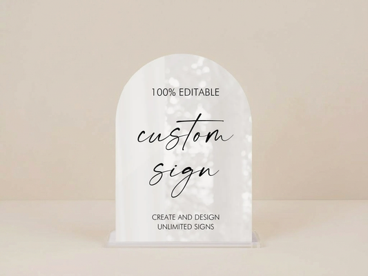 Placă acrilică personalizată cu suport