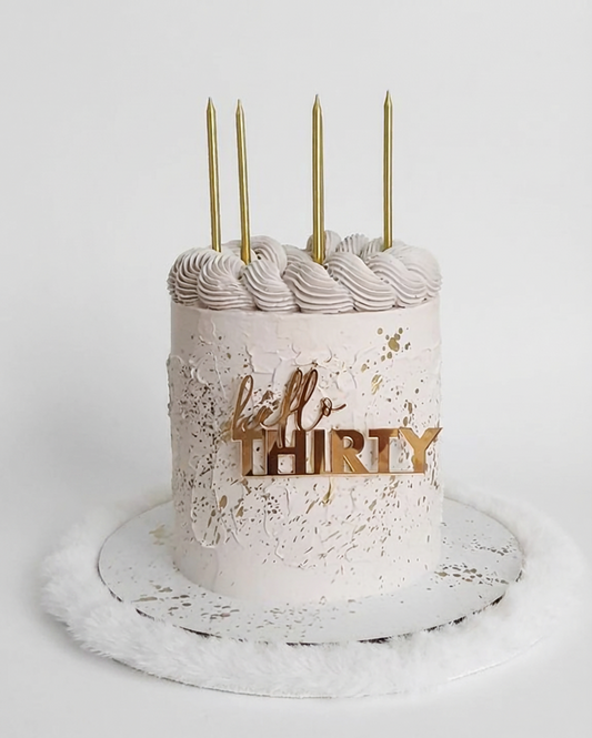 Topper Tort Custom – Text Caligrafic & Design Modern