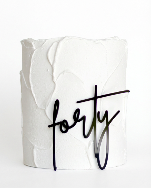 Topper tort acril – decor personalizat cu vârstă sau nume