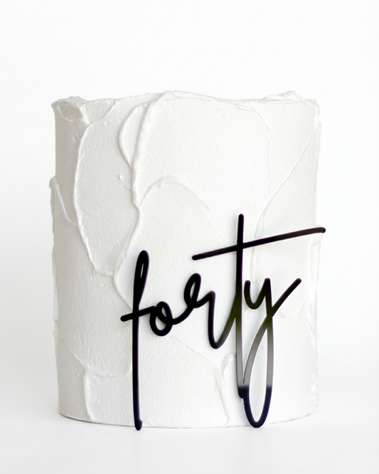 Topper tort acril – decor personalizat cu vârstă sau nume