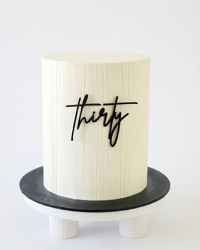 Topper tort acril – decor personalizat cu vârstă sau nume