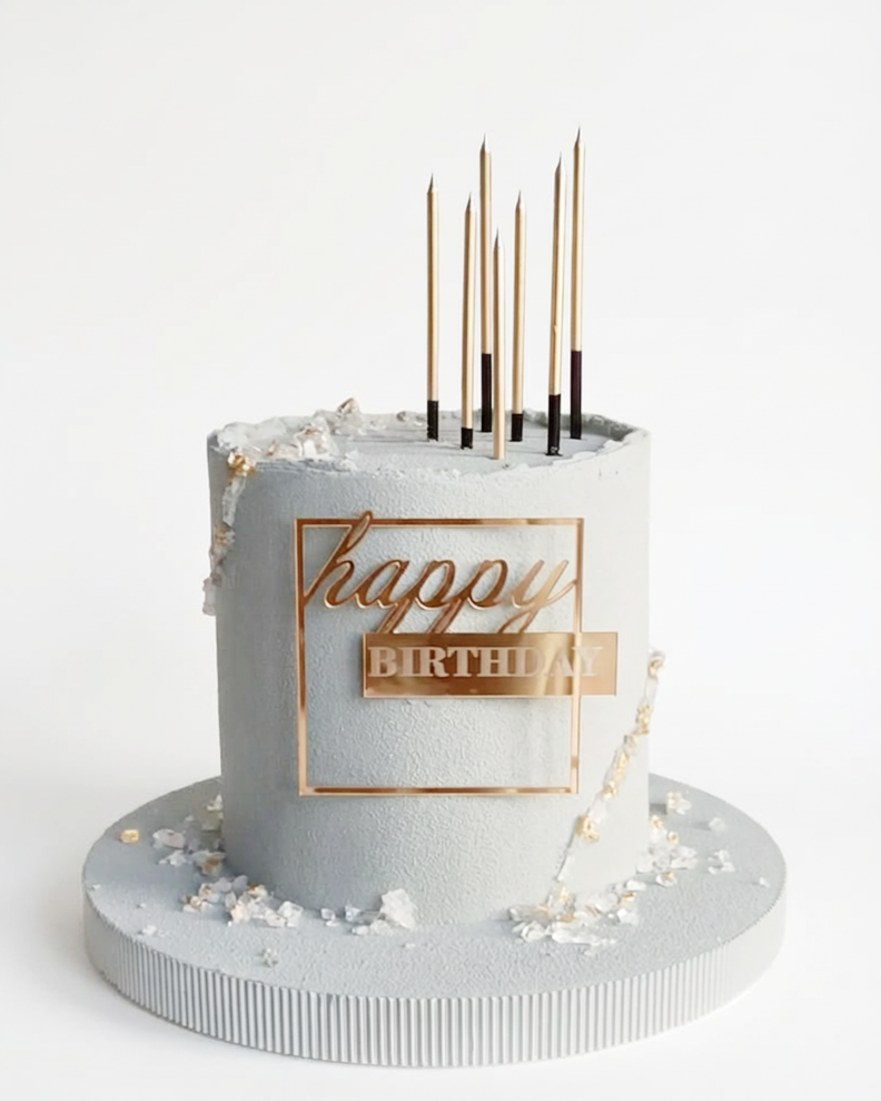 Topper Tort Personalizat 'Happy Birthday”