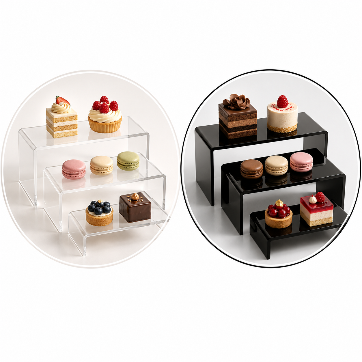 Set 6 Standuri Candy Bar din Acril – Eleganță pentru orice eveniment