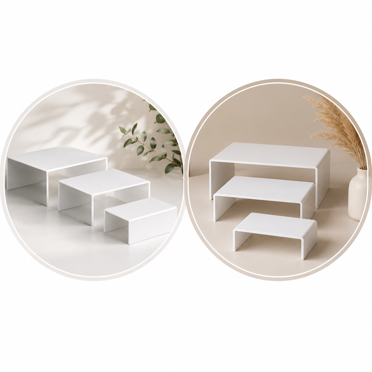 Set 3 Standuri Candy Bar din Acril – Eleganță pentru orice eveniment