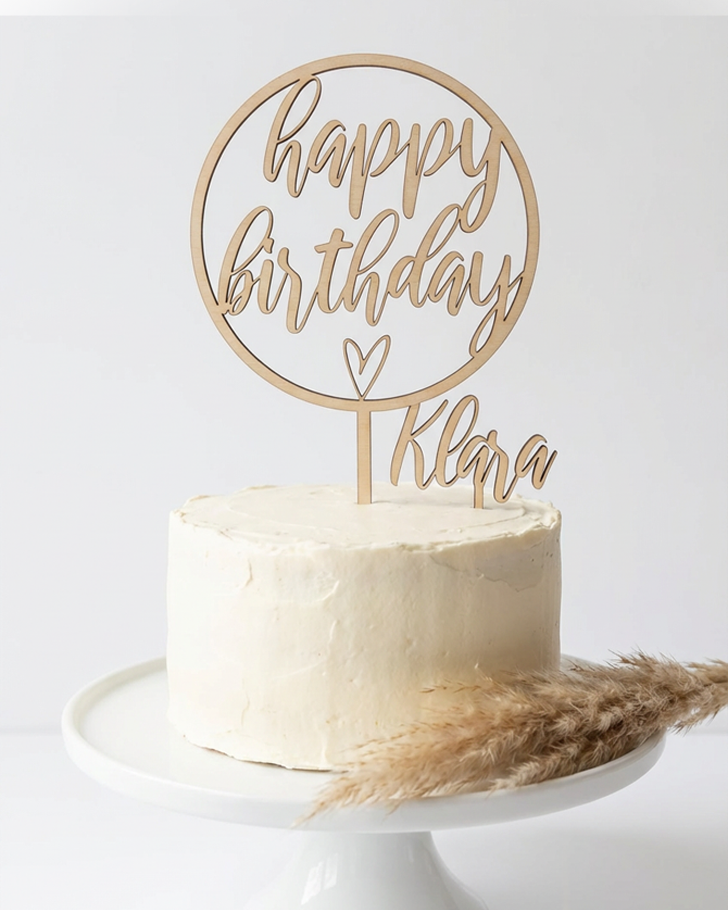 Cake Toppers – "Happy Birthday” & Nume Personalizat