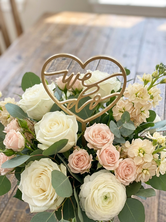 Accesoriu Decorativ "WE DO” – Pentru Tort sau Buchet