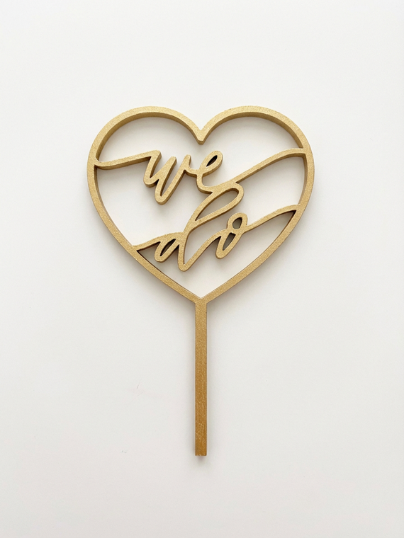 Accesoriu Decorativ "WE DO” – Pentru Tort sau Buchet