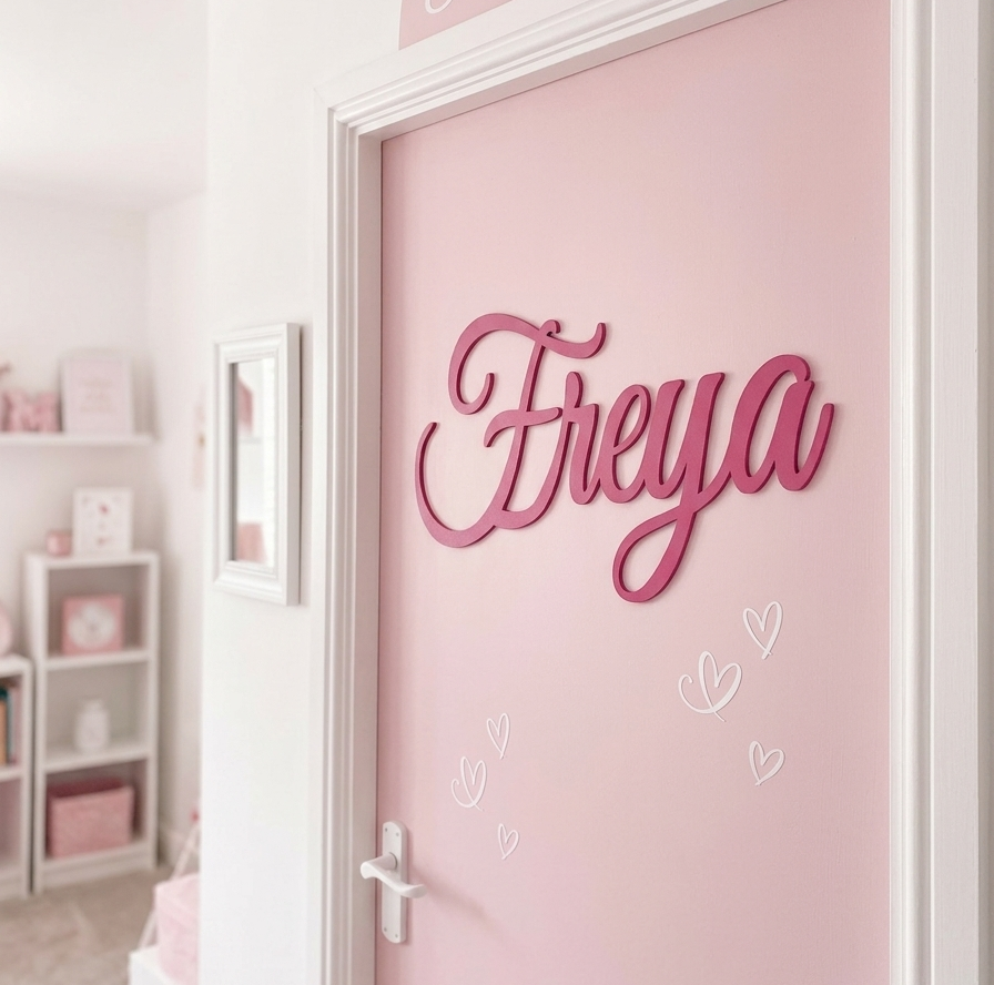 Nume Personalizat din MDF pentru decor