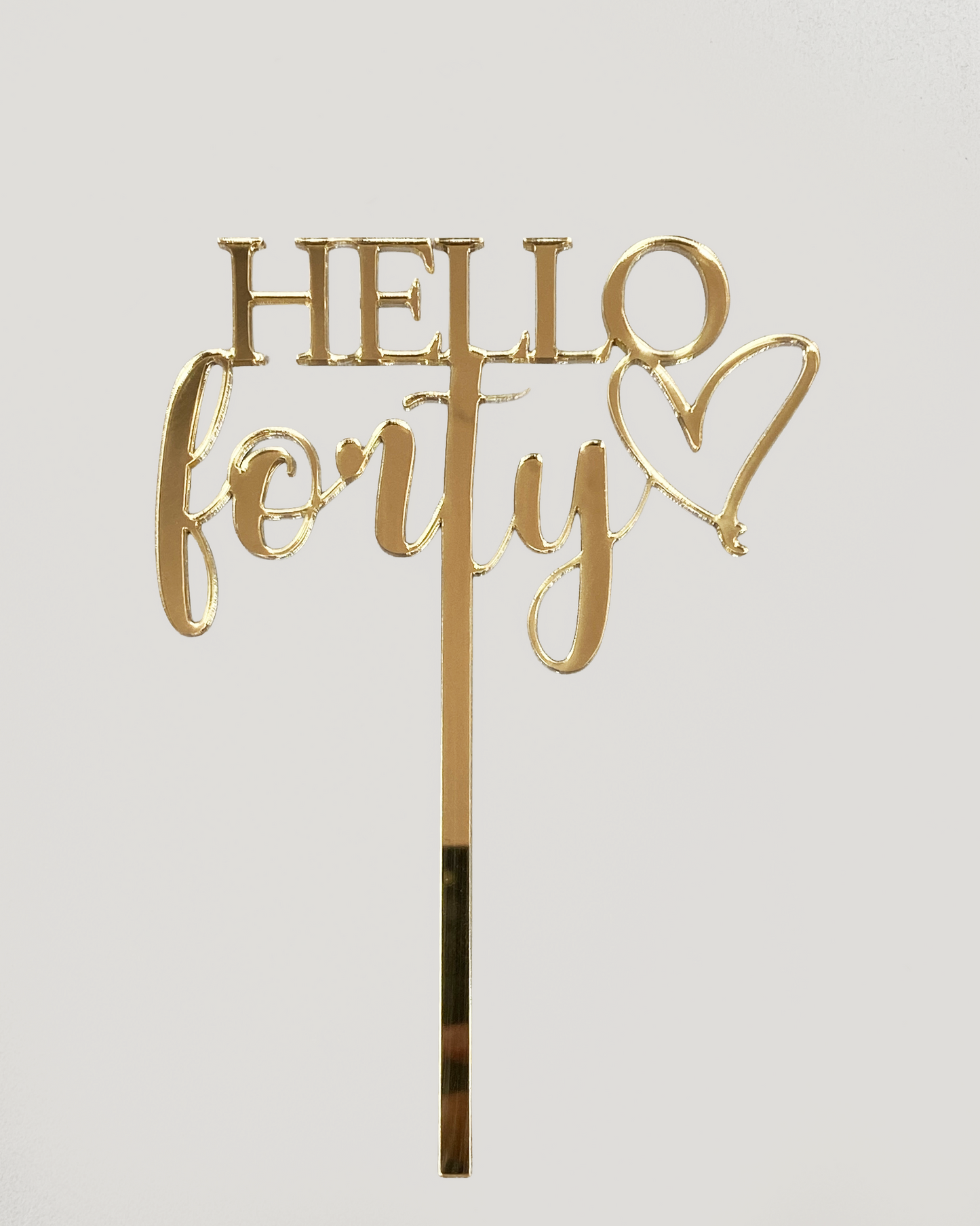 Topper "Hello + vârstă” din acril – personalizabil