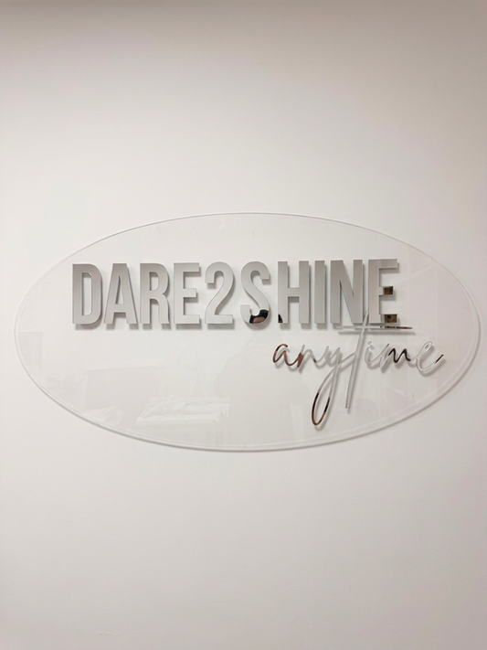 Reclamă Plexiglas Transparent cu Logo 3D Personalizat