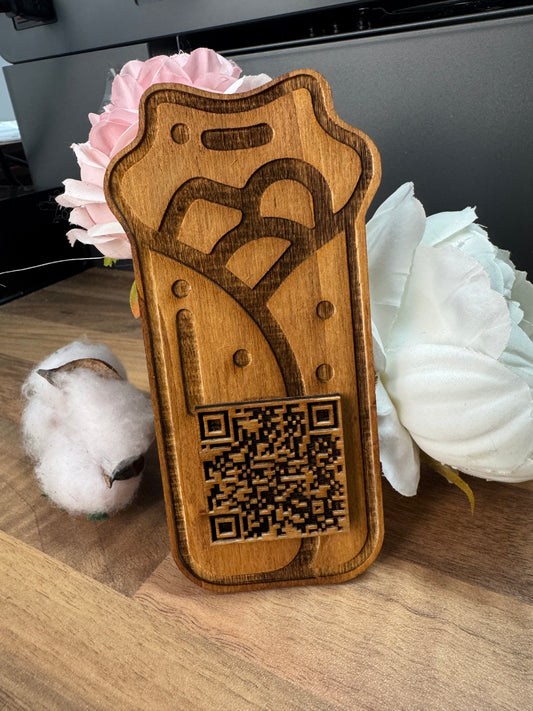 Cod QR în formă de shaorma – decor personalizat pentru restaurante și fast-food