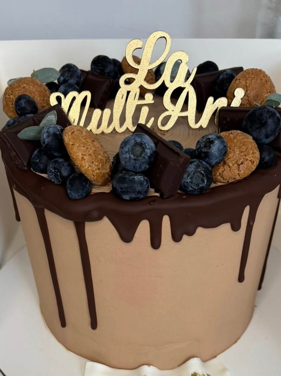 Topper „La mulți ani” – 8 cm