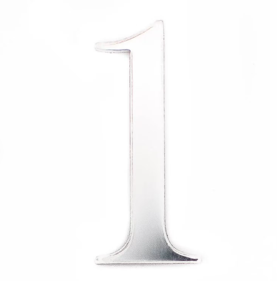Topper Tort Personalizat cu Vârstă din Acril | Decor Tort Aniversare Oglindă Gold, Silver sau Negru