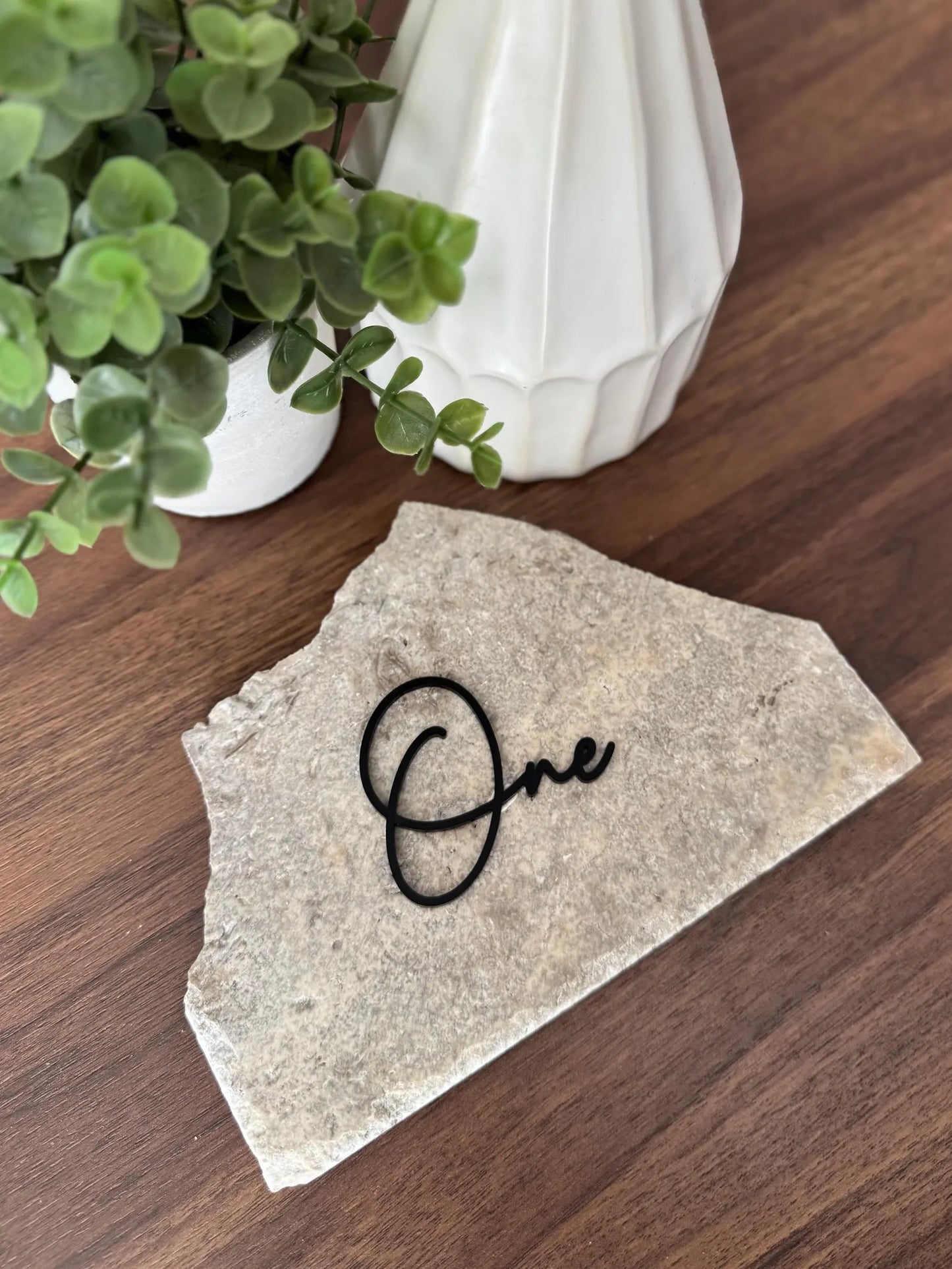 Numere de Masă din Acril pentru Decor cu Piatră – Decorațiuni DIY pentru Nuntă