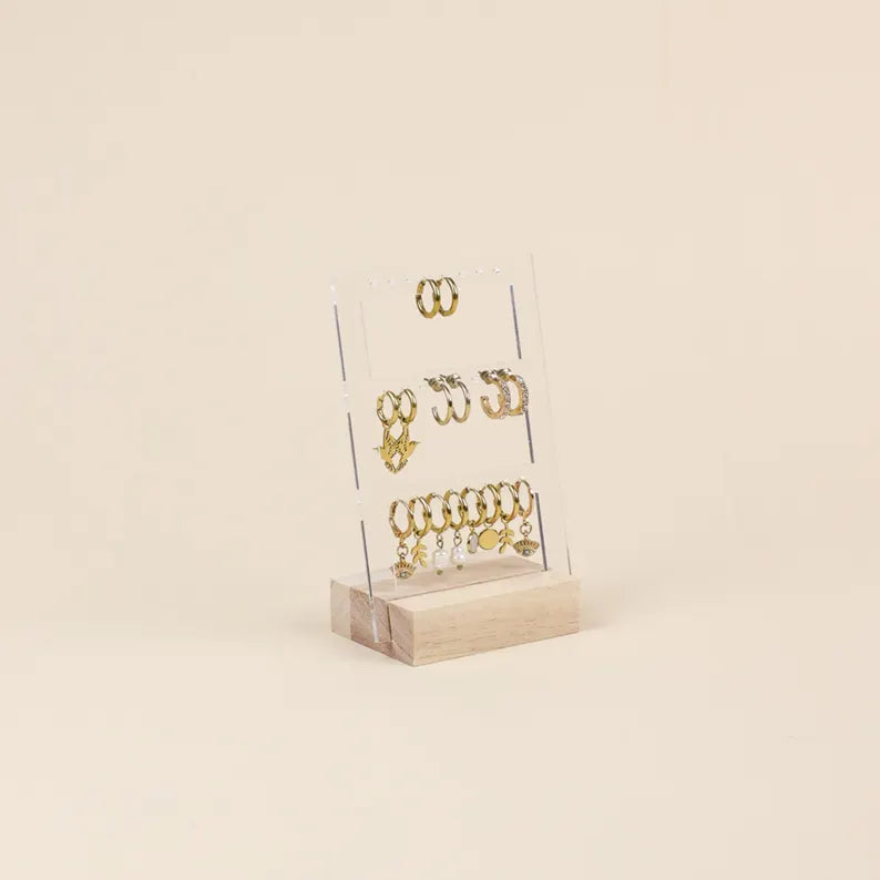 Organizator Cercei "Trio Display” – Suport Segmentat pentru Cercei Lungi