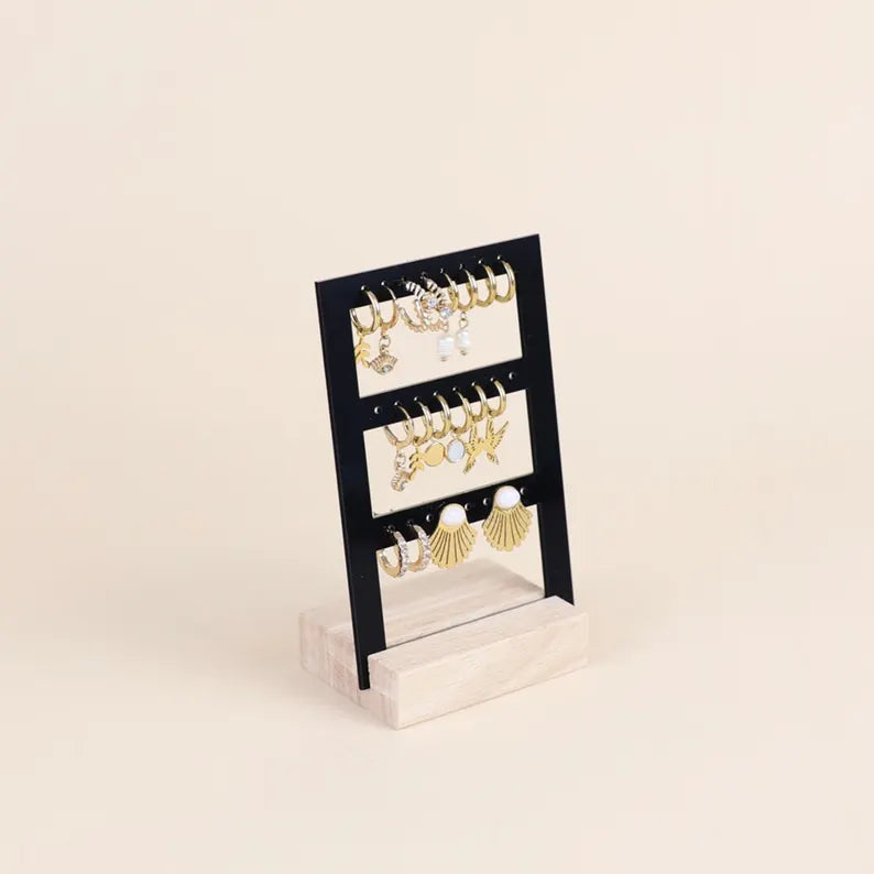 Organizator Cercei "Trio Display” – Suport Segmentat pentru Cercei Lungi