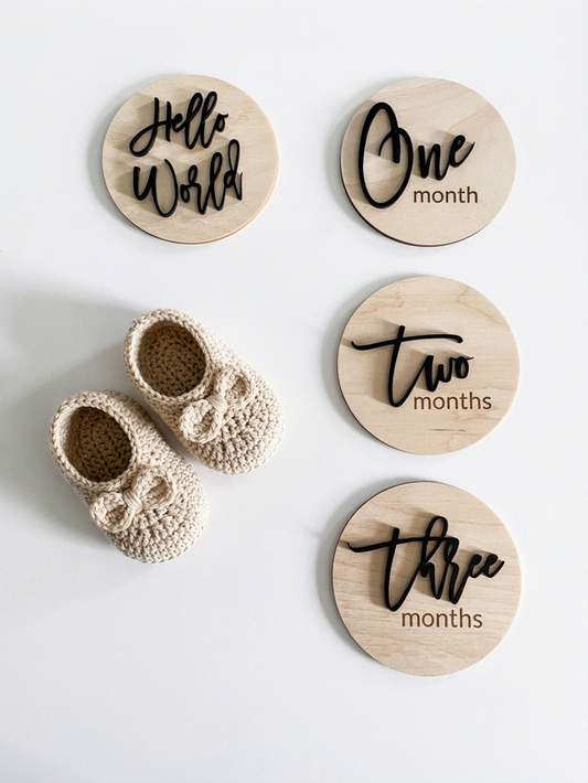 Set 12 Discuri Aniversare "First Year Moments”