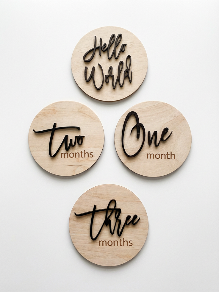 Set 12 Discuri Aniversare "First Year Moments”