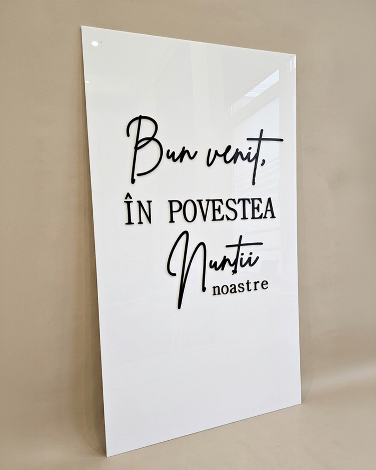 Panou Decorativ Personalizat "Bun Venit” pentru Evenimente